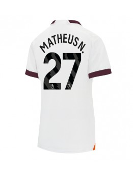 Billige Manchester City Matheus Nunes #27 Bortedrakt Dame 2023-24 Kortermet